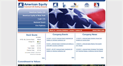 Desktop Screenshot of american-equity.com